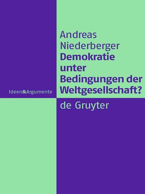 cover image of Demokratie unter Bedingungen der Weltgesellschaft?